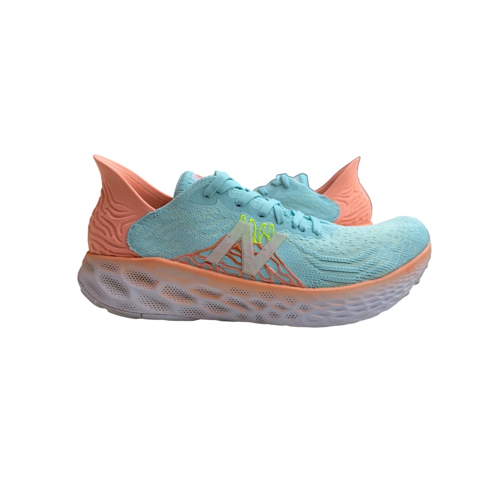 New Balance Fresh Foam 1080 v10 Running Shoes Teal Peach Sporty Athleisure 10W